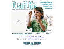Tablet Screenshot of deaflife.com
